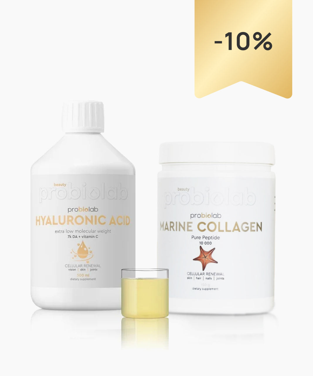 ΣΕΤ ΕΚΠΤΩΣΗΣ HYALURONIC ACID 500ml & MARINE COLLAGEN